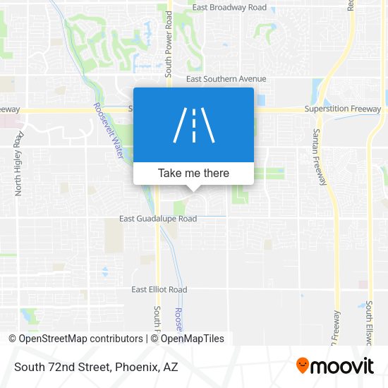 South 72nd Street map