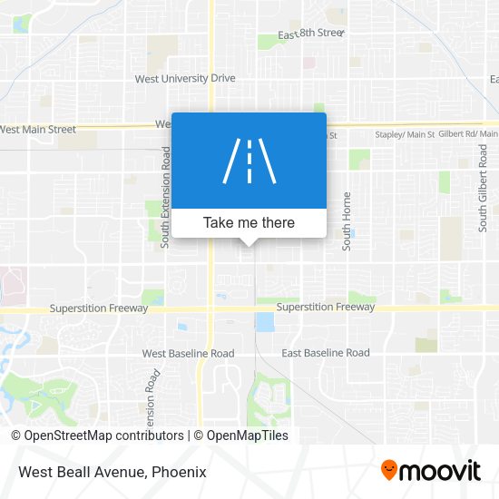 Mapa de West Beall Avenue