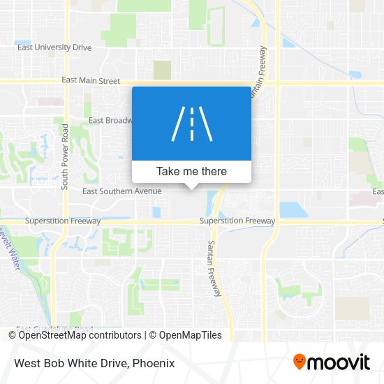 West Bob White Drive map