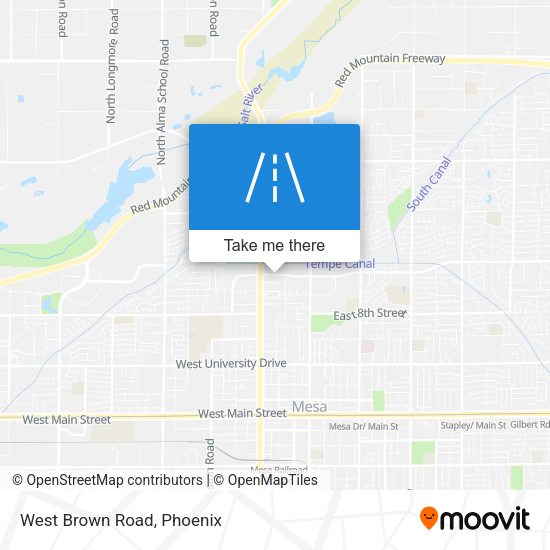 Mapa de West Brown Road