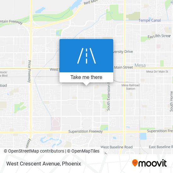 West Crescent Avenue map