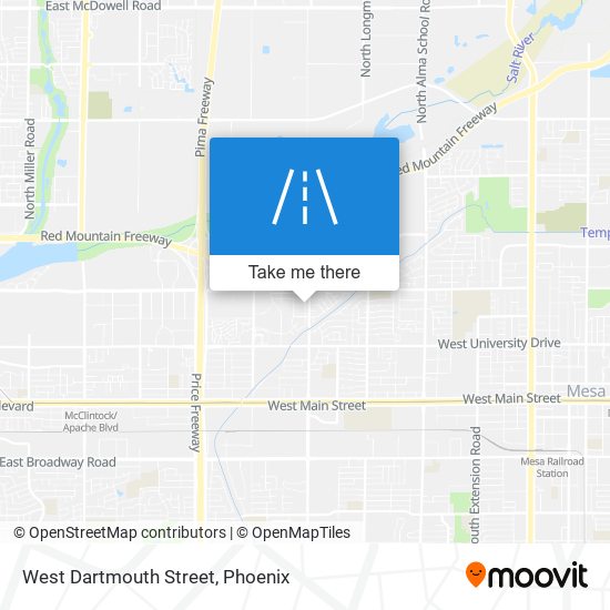 West Dartmouth Street map