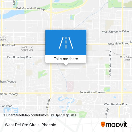 Mapa de West Del Oro Circle