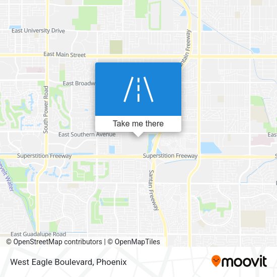 West Eagle Boulevard map