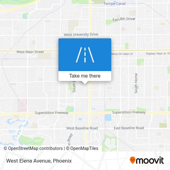 Mapa de West Elena Avenue