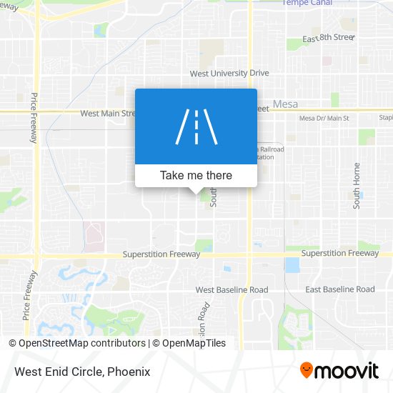 West Enid Circle map