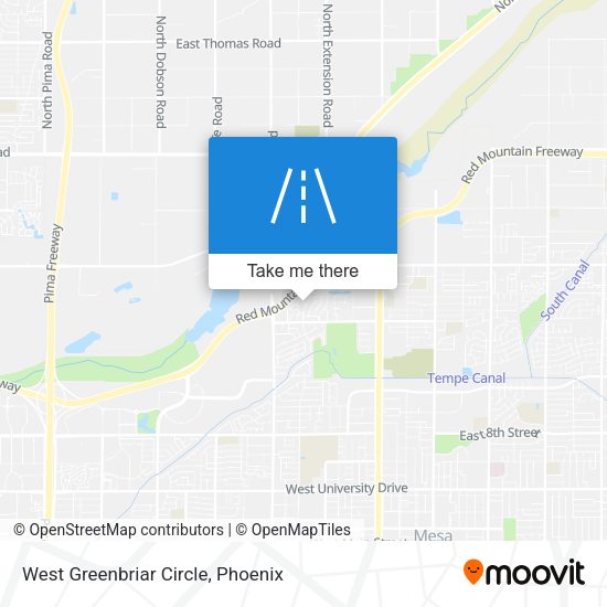 West Greenbriar Circle map