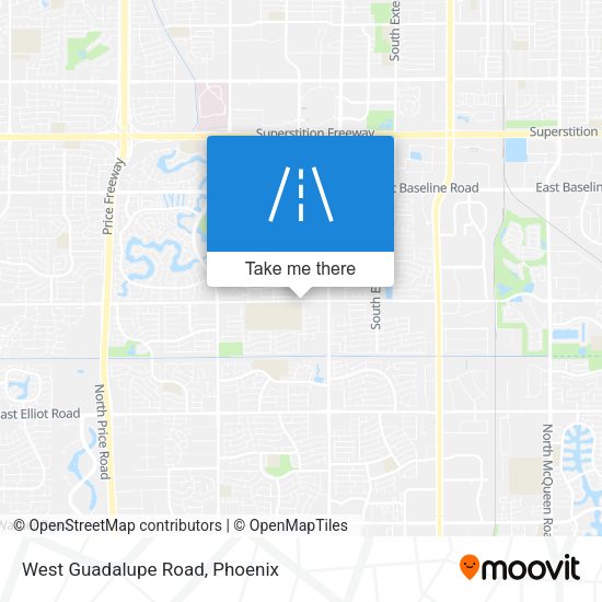 West Guadalupe Road map