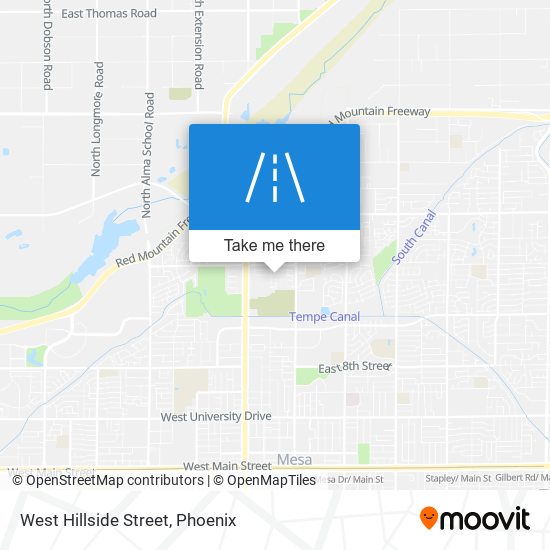 West Hillside Street map