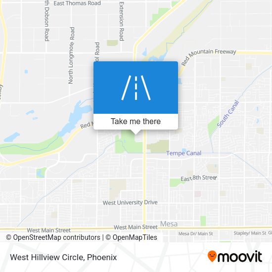 West Hillview Circle map