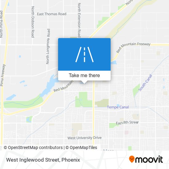 West Inglewood Street map