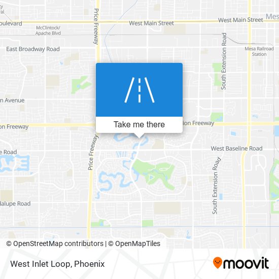 West Inlet Loop map