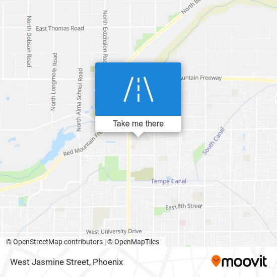 West Jasmine Street map