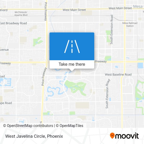 Mapa de West Javelina Circle