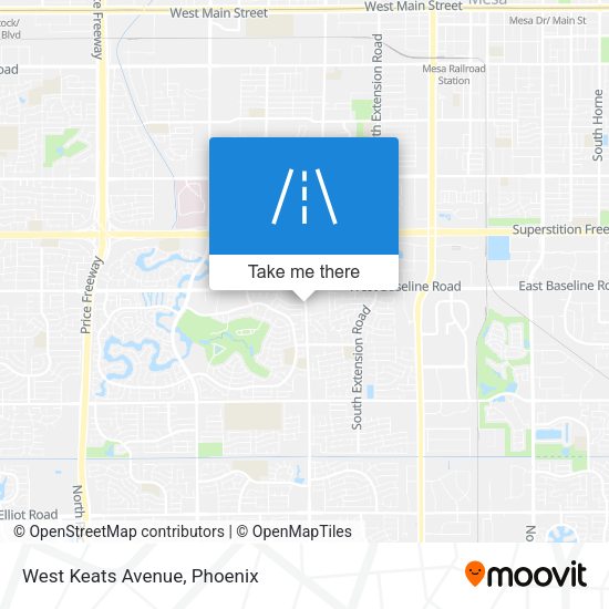 Mapa de West Keats Avenue