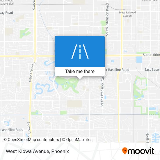 Mapa de West Kiowa Avenue