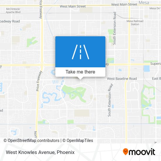 Mapa de West Knowles Avenue