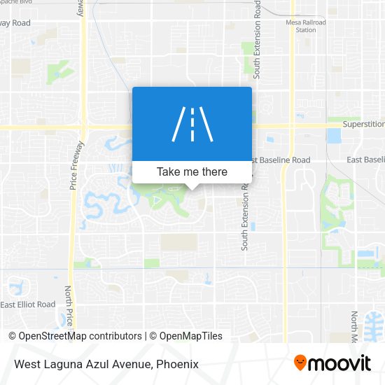 West Laguna Azul Avenue map