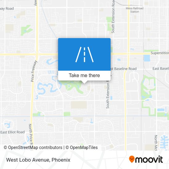 Mapa de West Lobo Avenue