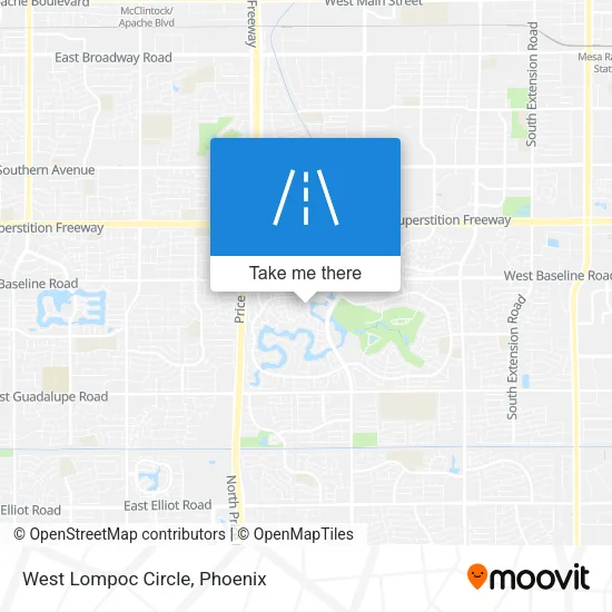 West Lompoc Circle map