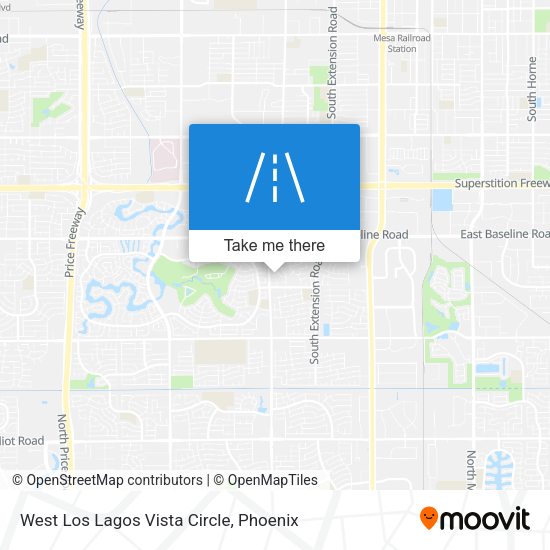 Mapa de West Los Lagos Vista Circle