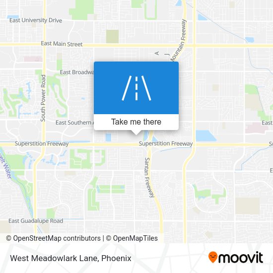 West Meadowlark Lane map