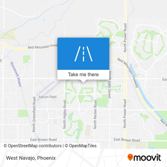 West Navajo map