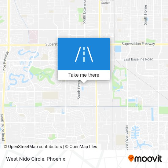 West Nido Circle map