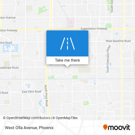 West Olla Avenue map