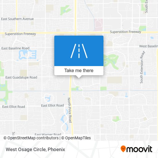 West Osage Circle map