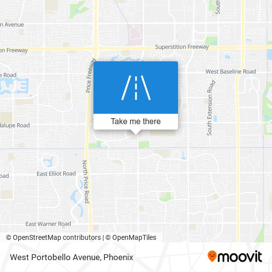 Mapa de West Portobello Avenue