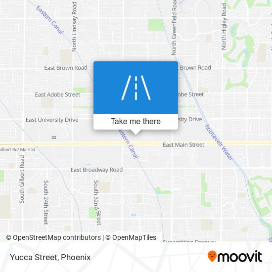 Yucca Street map