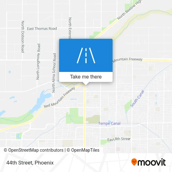 44th Street map