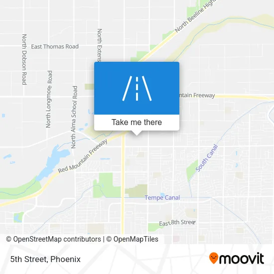 5th Street map