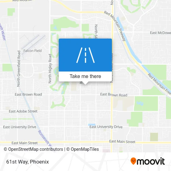 61st Way map