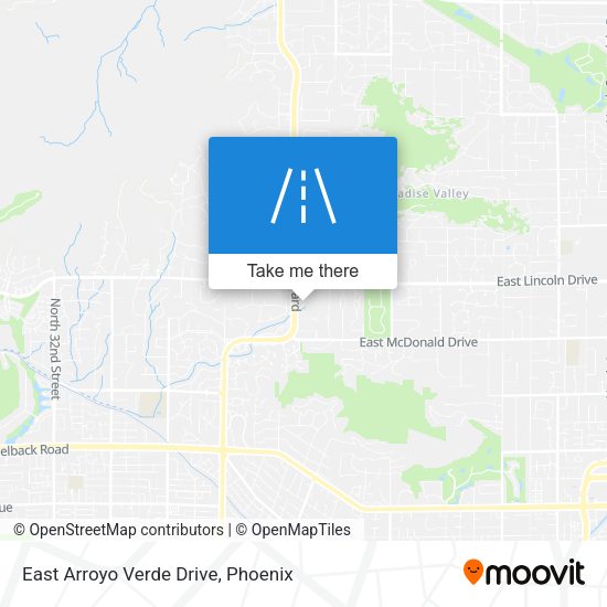 East Arroyo Verde Drive map