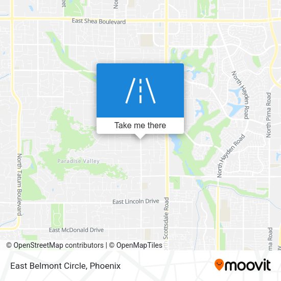Mapa de East Belmont Circle