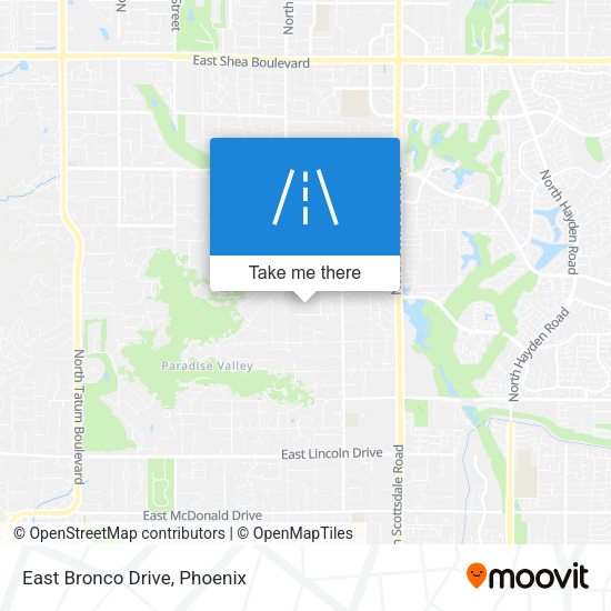 East Bronco Drive map