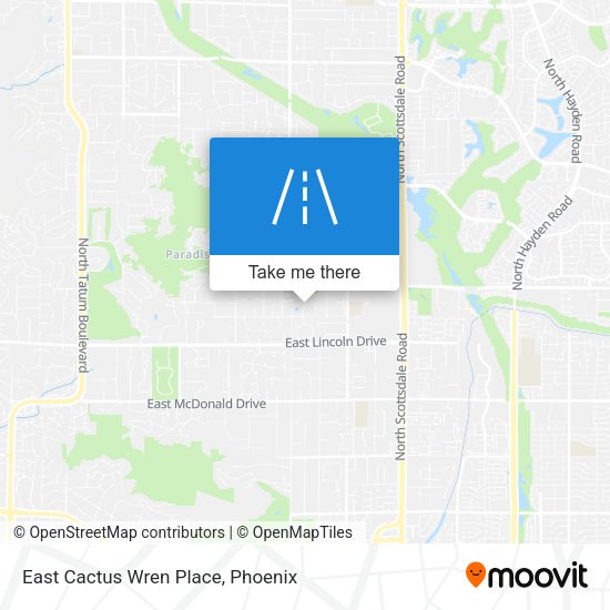 East Cactus Wren Place map