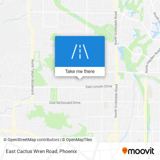 East Cactus Wren Road map