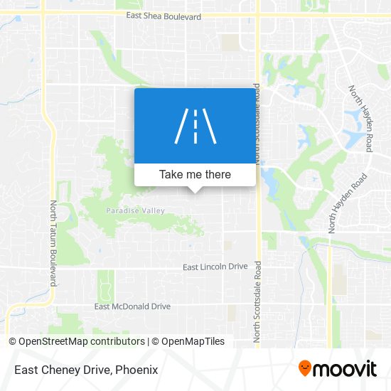 East Cheney Drive map