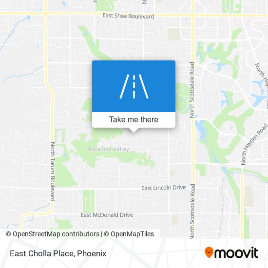 East Cholla Place map