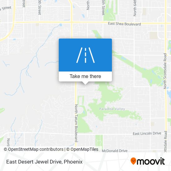 East Desert Jewel Drive map
