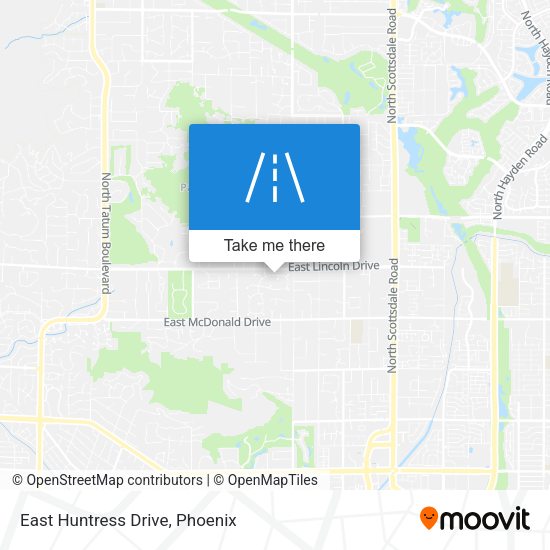 Mapa de East Huntress Drive