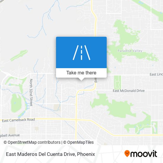 East Maderos Del Cuenta Drive map