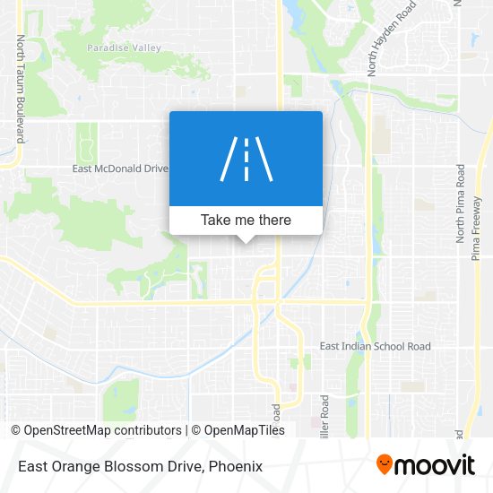 East Orange Blossom Drive map