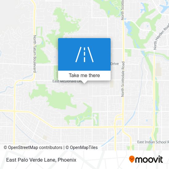 East Palo Verde Lane map