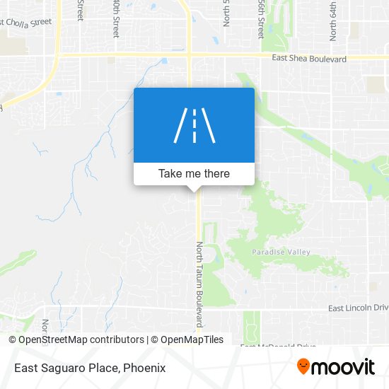 Mapa de East Saguaro Place