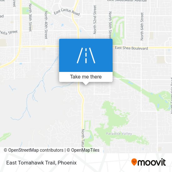 East Tomahawk Trail map