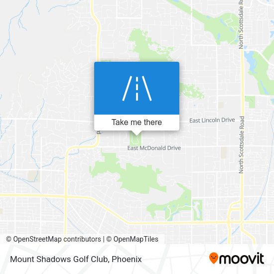 Mount Shadows Golf Club map